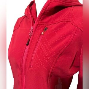 Mondetta Fleece Lined Plaid Jacket EUC S Pink